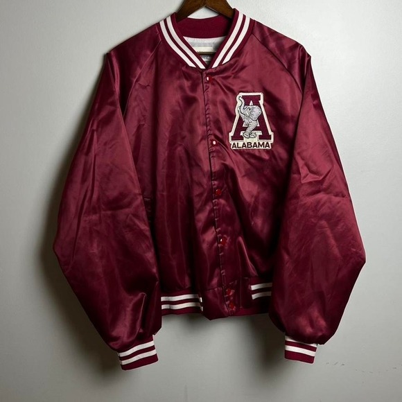 Vintage university of Alabama Satin Bomber Jacket